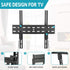 MOUNTUP Tilting TV Wall Mount Bracket for 26-55 Inch Flat Screen TVs/ Curved TVs, Low Profile TV Wall Mount TV Bracket - Easy to Install On 12" or 16" Studs, VESA 400x400mm Weight up to 99 LBS, MU0007